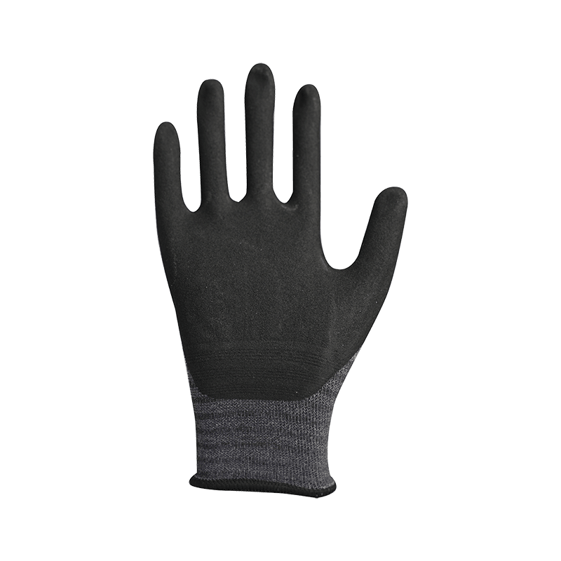 Líneáil níolón / spandex 15G le sciath nítríle gaineamh
