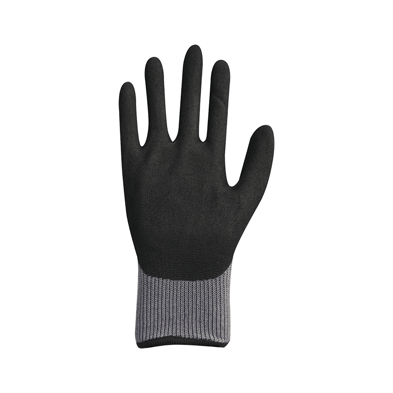 Líneáil níolón / spandex 15G le sciath nítríle gaineamh